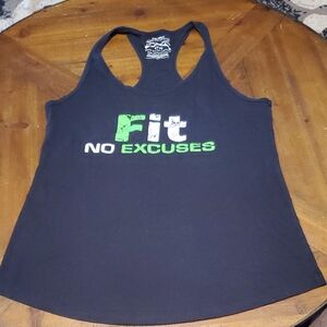 Grunt Style Women's Tank Top - Black with Green Text